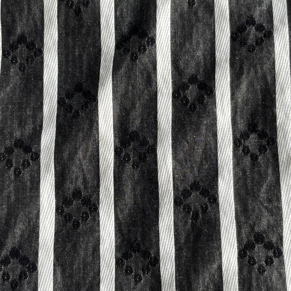 Bugatchi Uomo Shirt Mens Extra Large XL Gray White Striped Patterned Button Up - Picture 3 of 11